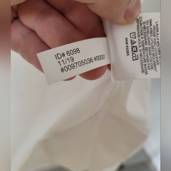 NEW Express White Shirt Dress Tunic Cotton Collared Professional Minimalist XS - Picture 10 of 11